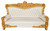 Palatial Grand Carved Sofa Gold