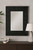 Wood Weave Wall Mirror Black