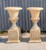 Pair of Marble Urns on Base