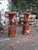 Pair of Marble Urns on Base 20820