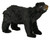 North American Black Bear Cub Walking Statue with Faux Fur 27L