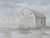 Gallery Wrap Gray and White Barn on Farm Giclee 36x48