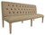 Inverness Farmhouse Bench with Faux Leather 84"W