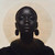 Beige African American Woman Portrait Giclee 40x40