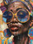 Striking Modern Girl Abstract Giclee 36x48