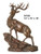 Highland Majesty Left Bronze Deer Sculpture