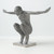 Stainless Steel Crouching Figure Sculpture