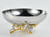 Silver Monarch Butterfly Decorative Bowl
