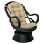 Pledra Swivel Rocker Chair With Cushion