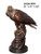 Bronze Eagle Standing on Rock on Marble Base