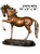 Bronze Rearing Left Horse Sculpture on Marble Base