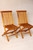 Teak Folding Chair Set of 2