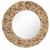 Natural Teak Branch Round Wall Mirror