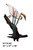 Marsh Hunter Bronze Crane Sculpture