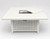 White Monterey Firepit Table with Propane
