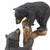 Curious Cubs Climbing Bear Statue