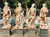 Multi Color Milk Marble Four Seasons Statues H70.9 Inches Stand:H19.7 Inches Ge21392 Vendor Image