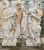 Multi Color Milk Marble Pair of Maidens H67 Inches Ge21398 Vendor Image