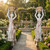 Multi Color Milk Marble Pair of Ladies with Baskets H63 Inches     Ge21429