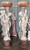 Multi Color Milk Marble Pair of Ladies with Baskets H86.6 Inches     Ge21433 Vendor Image
