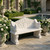 White Marble Swan Bench L70.9*H50.4*W23.6 Inches Ge21442