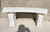 White Marble Garden Bench L48*H17.7*W13 Inches Ge21443 Vendor Image