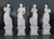 White Marble Four Seasons Statues H47.3 Inches Stand:H15.8 Inches Ge21466 Vendor Image