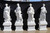White Marble Four Seasons Statues H47.3 Inches Stand:H15.8 Inches Ge21470 Vendor Image
