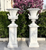 White Marble with Gray Accents Pair of Urns H61.4*D22.8 Inches Ge21485 Vendor Image