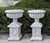 White Marble Pair of Urns H47.3*D29.5 Inches Ge21490 Vendor Image