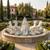 White Marble with Gray Accents Neptune Fountain D433 Inches Ge21525
