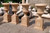 Hole Stone Marble Pair of Garden Flower Urns on Stand H48.4*D23.6 Inches Ge21535 Vendor Image