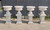 White Marble Pair of Garden Flower Urns on Stand H47.2*D23.6 Inches Ge21537 Vendor Image