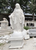 White Marble Virgin Mary Sculpture H70.9 Inches Stand:H16.5 Inches Ge21554 Vendor Image