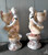 Pair of Multi Colored Marble Classical Lady With Urn on Base 47 Inches High Vendor Image