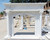 Neoclassical Column White Marble Fireplace Mantel White Marble L73.2"*H62.2"*13.8"    OPEN:L42"*H42" Vendor Image