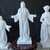 Sacred Heart of Jesus White Marble Statue White Marble H19.7 Vendor Image