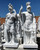 Classical Roman Warrior Statues  Set of 2 White Marble H86.6 Vendor Image