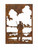 Rustic Metal Fishing Wall Art