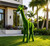 Savannah Verde Giraffe Topiary Sculpture