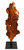 Majestic Teak Leaf Sculpture on Stand