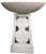White Terrazzo Pot on Base