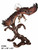 Bronze Eagle Flying Left 63 Inches Tall
