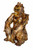 Sitting Gorilla Teak Statue
