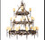 Grand Lodge Antler 24 Light Tiered Chandelier