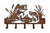 Lakeside Catch Rustic Metal Wall Rack