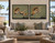 Set of 2 Framed Heron Standing and Heron Flying 20x24