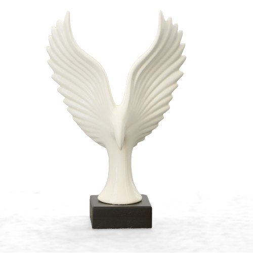 White Mockingjay Sculpture - AFD Home