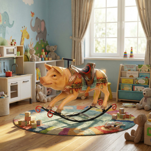 Rocking Pig 48L X 14D X 34.5H