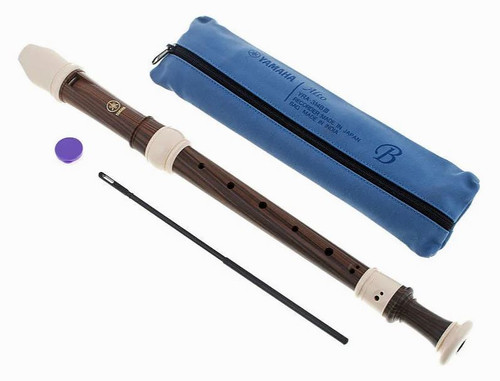  Yamaha YRA 314B Baroque Fingering F Alto Recorder Simulated Ebony Finish